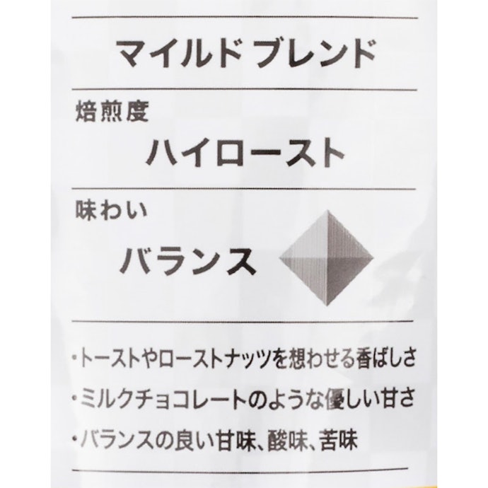 甘さ控えめで苦味が強い。好みがわかれるテイスト