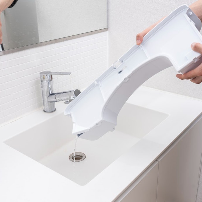 3Lとほどよい容量で、排水が負担になりにくい。フィルターの手入れも簡単