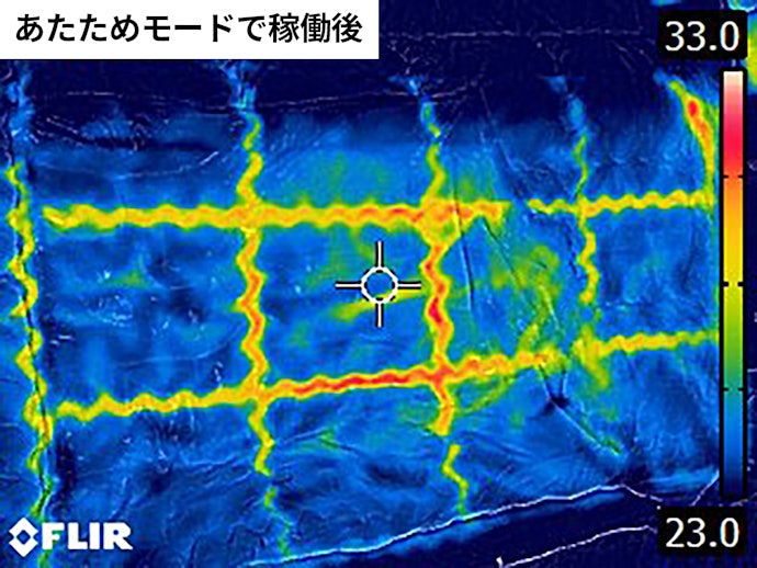 布団全体が約50℃に!ぽかぽかの布団で眠れる