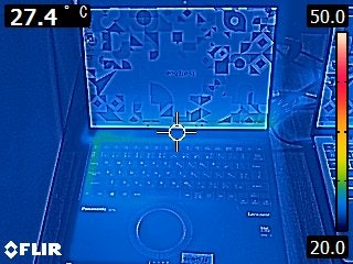 発熱による故障の心配も少ない。熱を気にせず作業に集中できる