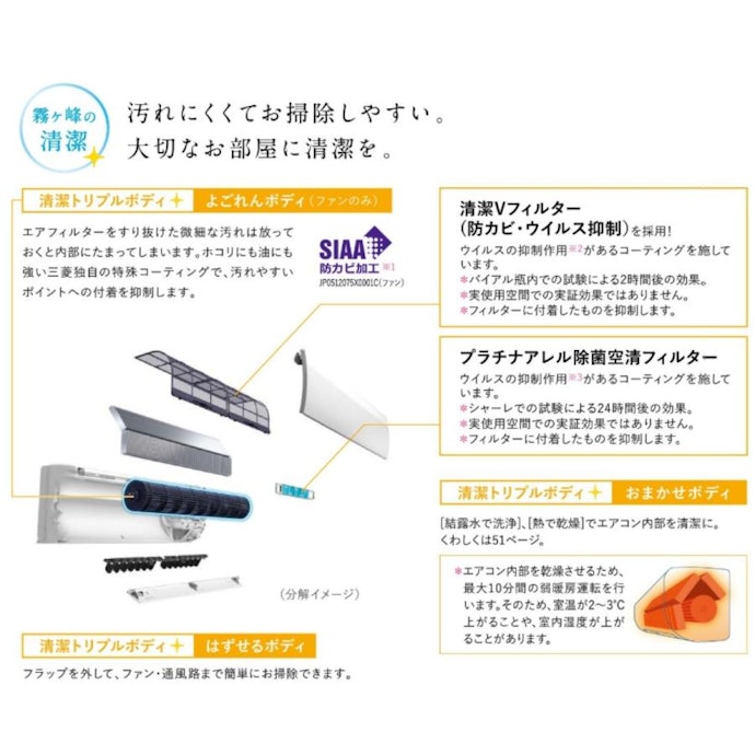 「はずせるボディ」ならセルフクリーニングも簡単