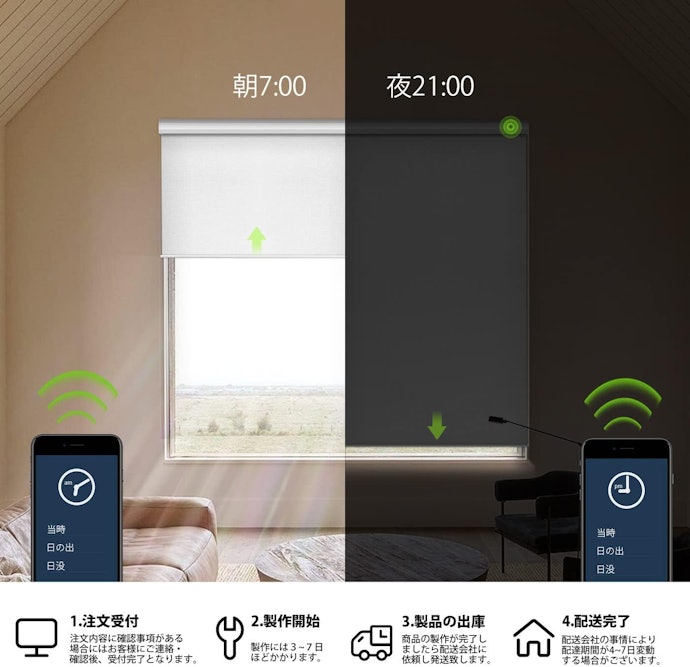 開閉時間を予約したい人には、タイマー・スケジュール機能がぴったり