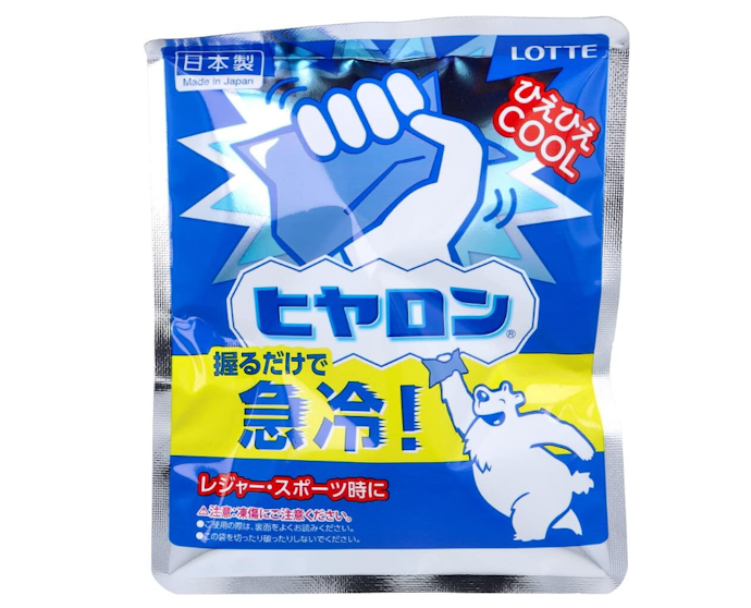 休憩時のクールダウンに「瞬間冷却パック」