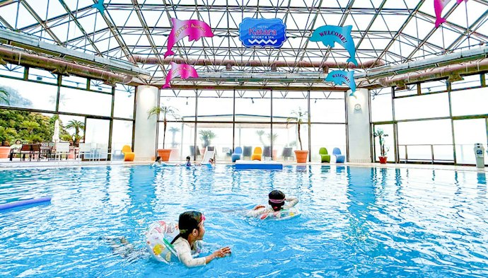 スライダー付きも楽しい。幼児同伴の家族旅行には子ども用プールをチェック