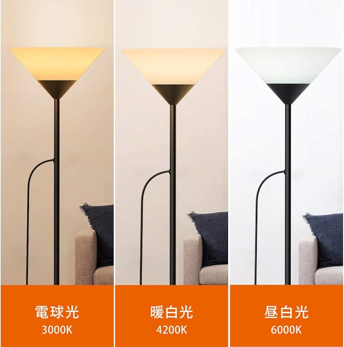 シーンに合わせて昼白色や電球色などの色温度を使い分けよう