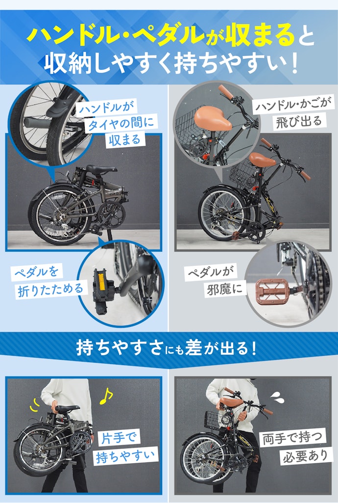 家や車の中に保管するなら、パーツの飛び出しがないコンパクトなものを