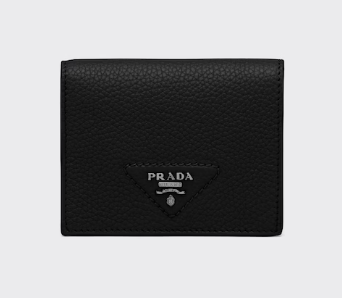 PRADA マネークリップ メタルロゴ サフィアーノ レザー 折り財布