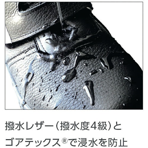 水を扱う現場や雨天時の屋外作業では防水性のある安全靴を使おう