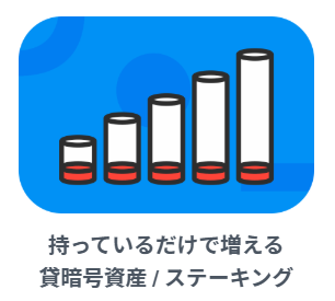 つみたて・ステーキング・貸暗号資産で運用の選択肢が豊富