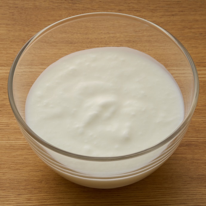 さらっとした口当たりのヨーグルトを作れた。硬さは適度に柔らかい