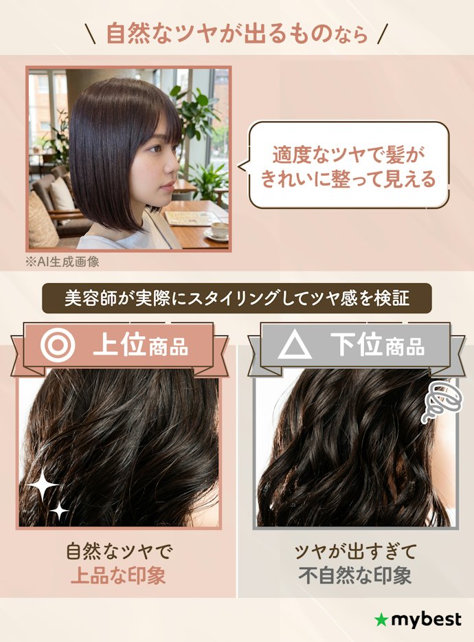 ツヤが出すぎるとベタついて見えることも。ほどよくツヤが出るものを選ぼう!