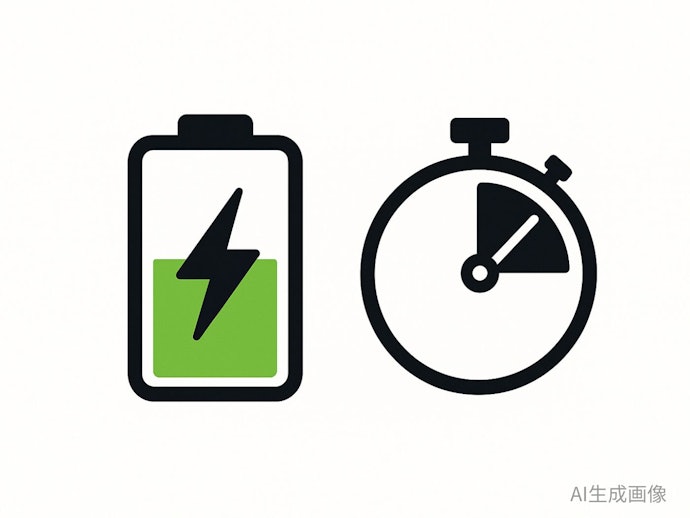 電源のとれない場所で使う場合は連続再生時間を確認して