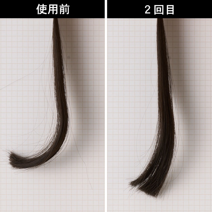 ストレート力は高評価!クセをつけた毛束がまっすぐきれいに仕上がった