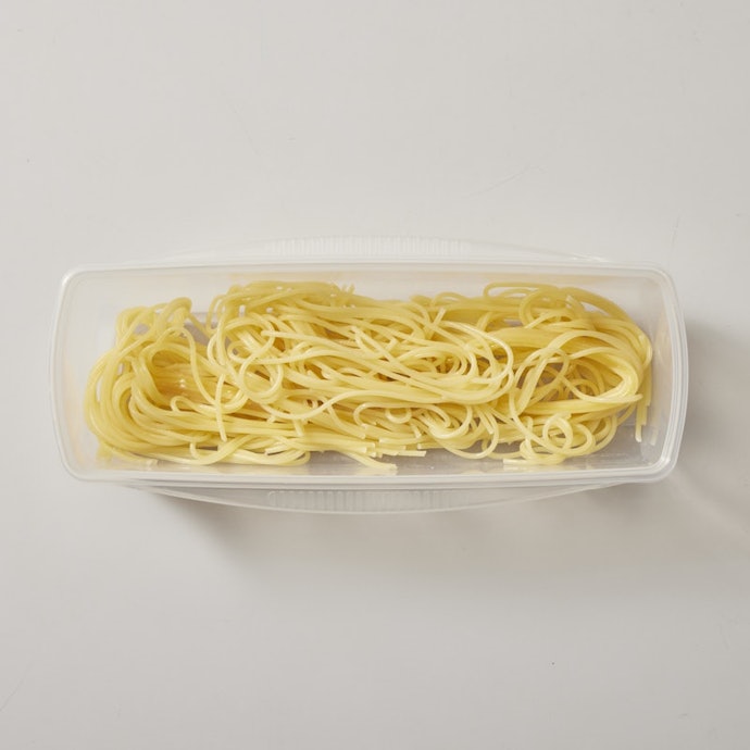 パスタは芯が残り、硬めの仕上がりに。パサつきも感じた