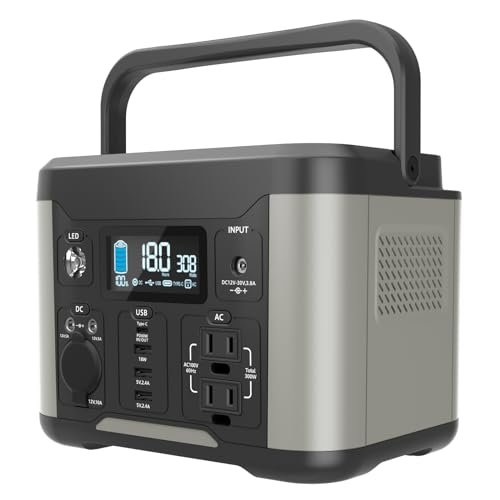 Evopow ポータブル電源 リン酸鉄 大容量 515Wh 収納バッグ付き 出力600W (瞬間最大1200W) AC/DC/USB/Type-C  四つの充電方法 AC出力(2ポート) 100V LEDライト付き 微笑ましかっ MPPT制御方式 純正弦波 家庭用 アウトドア用