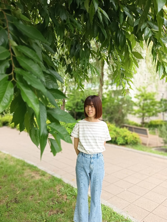 ボケ感がまばら。ポートレートの被写体が際立ちにくい