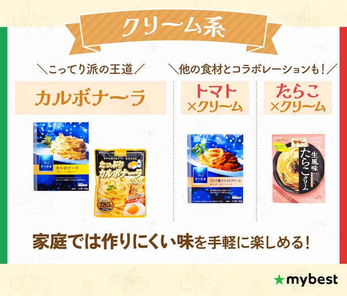 クリーム系:コク深く、濃厚でまろやか。クリーミーな味わいを求めるなら候補に