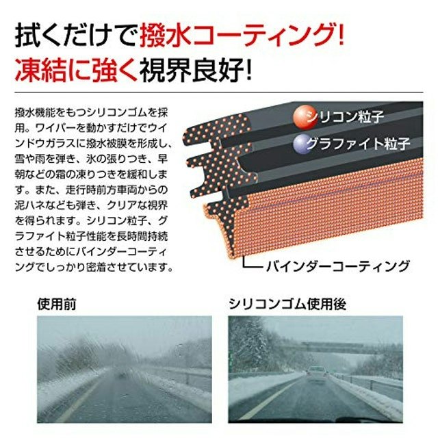 ガラスに撥水加工をしてくれる、一石二鳥の撥水タイプの雪用ワイパー