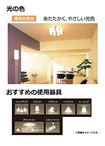 寝室や食卓などくつろぎ空間には、温かみのある電球色がおすすめ