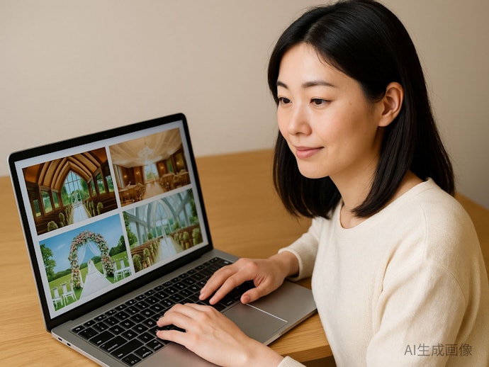 検索機能や画像が豊富なら、希望の結婚式場を絞り込みやすい