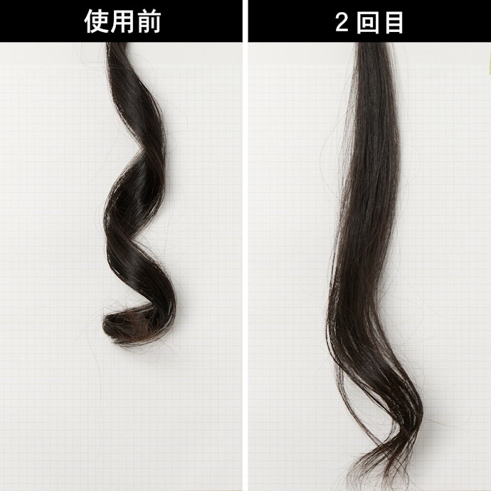 ストレート力にはあまり期待できない。強いクセ毛には不向き