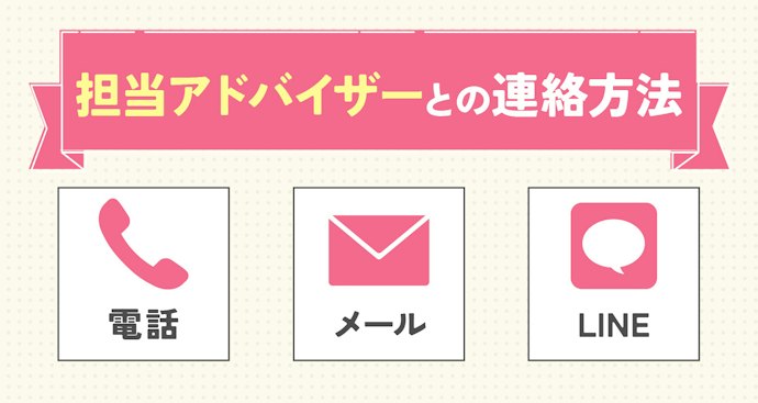 担当アドバイザーと連絡を取りやすいかも確認しておこう