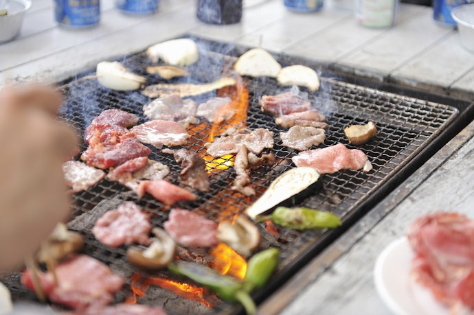 バーベキューテラスがあれば北海道の食材を味わえる!ジンギスカンも可能