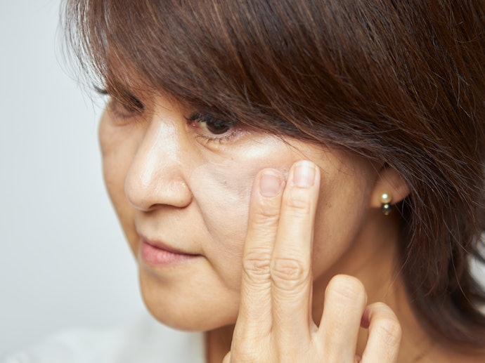 乾燥による大きな崩れはない。カサつき感がなく乾燥肌にもぴったり
