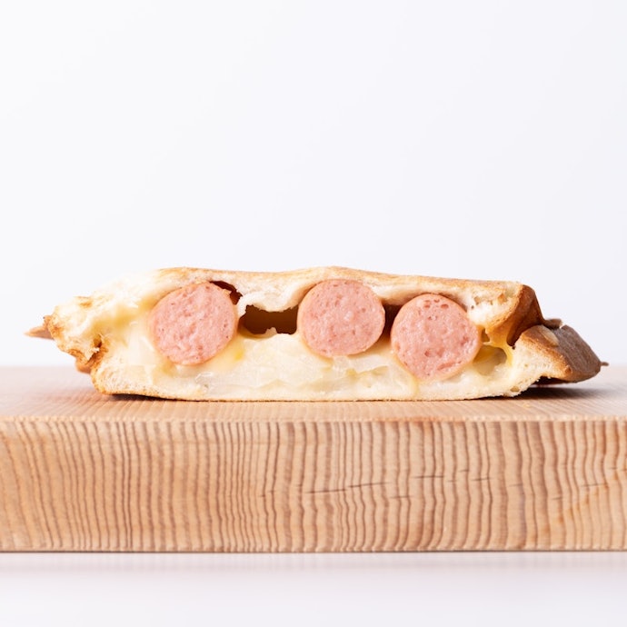 耳がくっついて具材がこぼれない。中までアツアツに焼き上がった