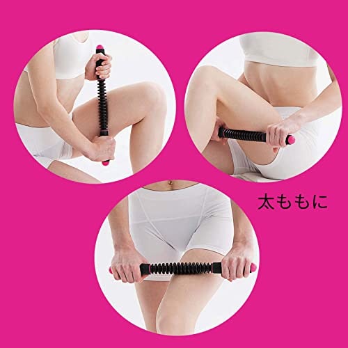 スティック型は軽くて握りやすい。手の届きにくい太もも裏や広範囲のケアに