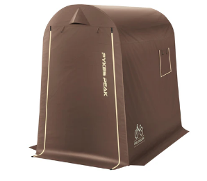 PYKES PEAK/サイクルハウス/バイクシェルター/ブラウン/バイクガレージ PYKES PEAK (パイクスピーク) サイクルハウス 2サイズ 3カラー 1台用