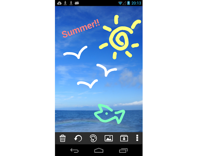 落書きをもっと楽しみたいなら、写真読み込みやスタンプ機能つきのアプリを