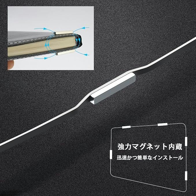 簡単に装着したいならマグネット式。外れにくいのもメリット
