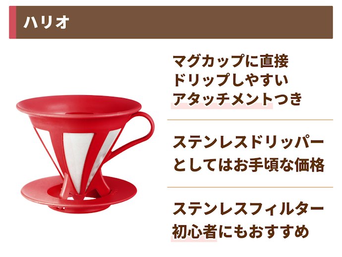 あらゆるコーヒー関連ツールがそろう「ハリオ」