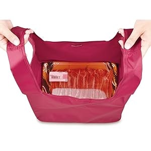 コンビニ弁当を入れるなら、マチの広いものがおすすめ
