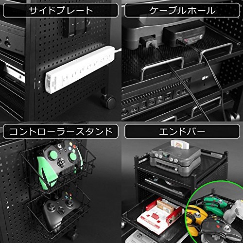 周辺機器が多いならラック側面の収納にも注目