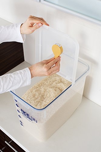 蓋に貼るタイプ:開閉できるフタがついている米びつを使用している人にぴったり