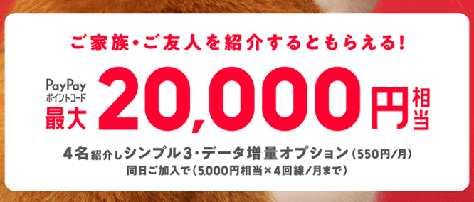 【ヤフー店・公式オンラインストア共通】紹介キャンペーンでPayPayポイントがもらえる