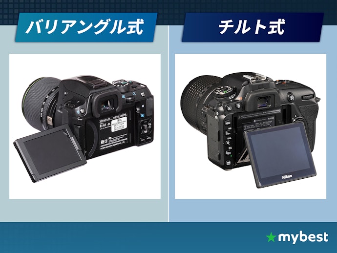 撮影スタイルに合わせて背面液晶のタイプを選ぼう