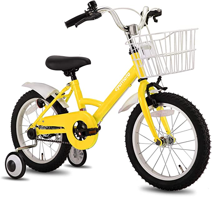 自転車 14インチ　イエロー　幼児　子供 14インチ 身長85～105cm 折りたたみ 子供用自転車 ハマーキッズ