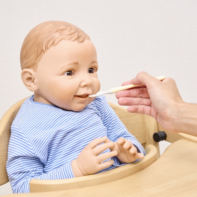 煮沸消毒に対応した離乳食スプーン。食洗機でも洗える
