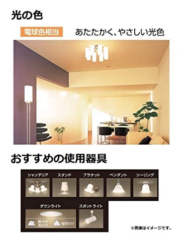 寝室や食卓などくつろぎ空間には、温かみのある電球色がおすすめ