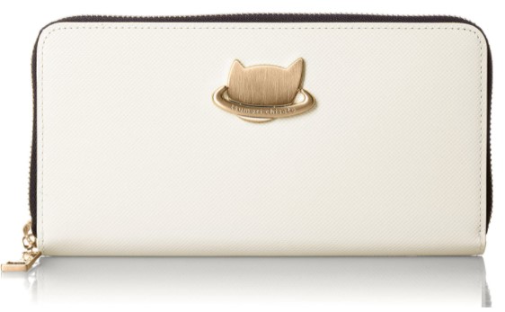 238xN9レ未使用ツモリチサト 二つ折り長財布 猫 キャット