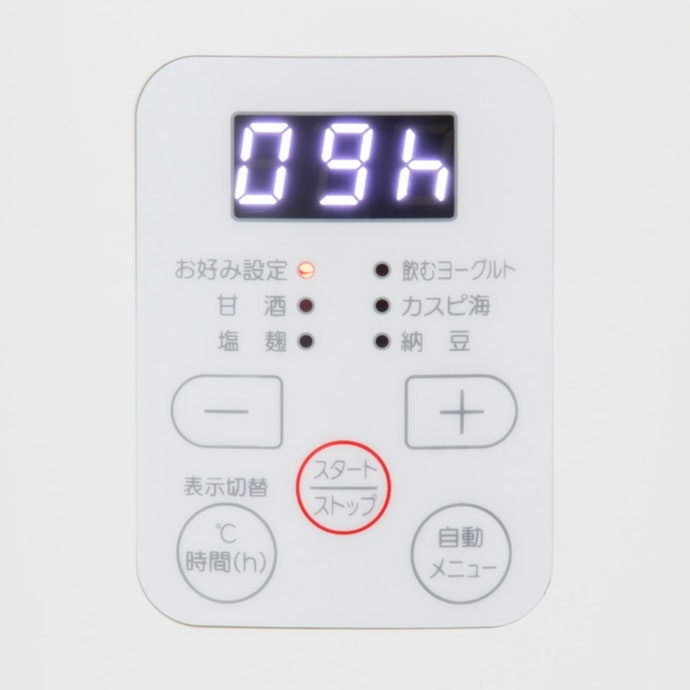タイマーは最大99時間まで設定可能。温度も幅広く調整でき、アレンジが広がる