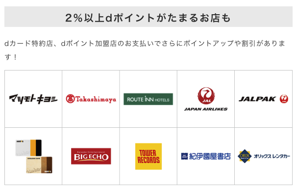 dカード特約店でポイント還元率アップ!d払いとの連携でポイント二重取りも可能