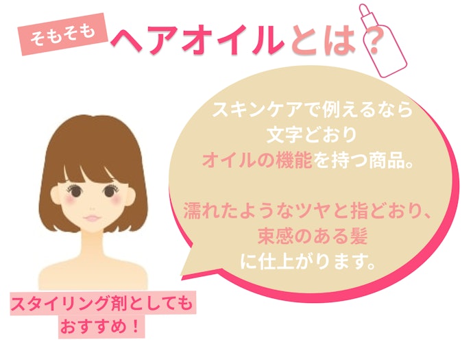 【ダメージ気になり度:高め】しっとりまとまるヘアオイルがおすすめ