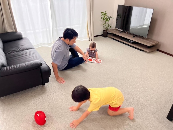 クッション性があり、寝転がってリラックスできるのがうれしい