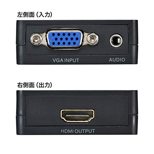 HDMIメス-VGAメス:HDMIケーブルとVGAケーブルを連結して使いたい場合