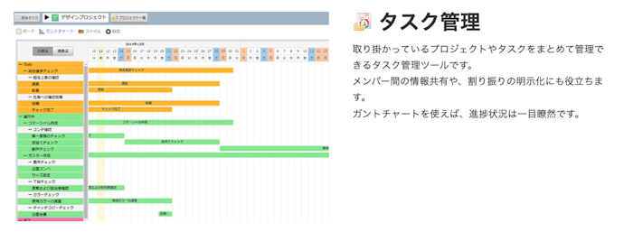 プロジェクト管理を強化するには、タスク管理・スケジュール管理機能が不可欠