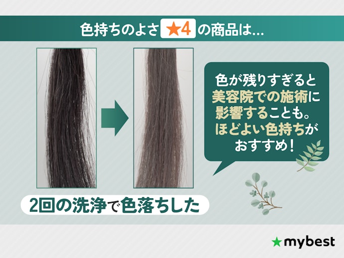 次のカラー施術を考慮するなら色持ち控えめな商品を選ぼう